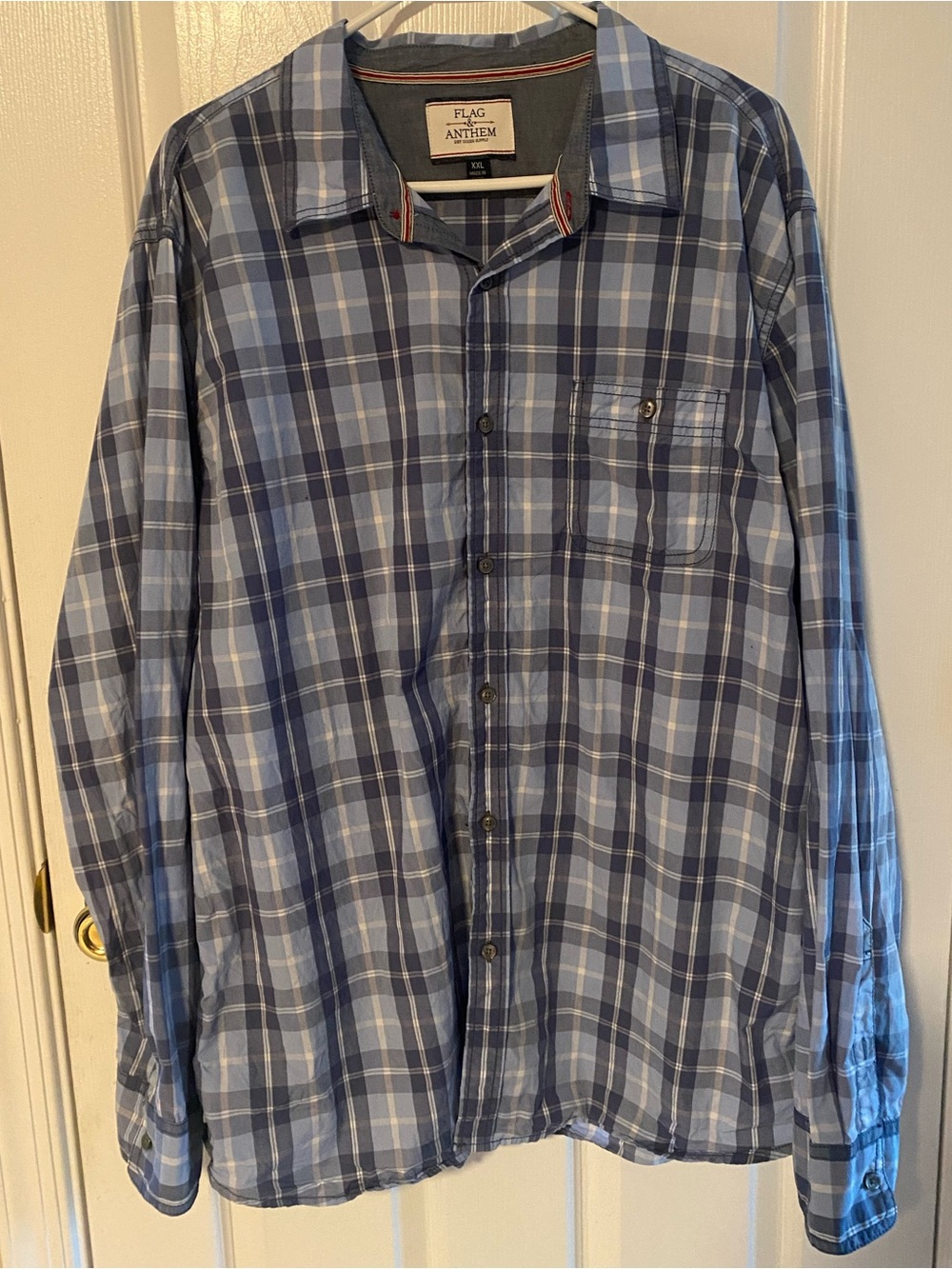 Flag & Anthem button down shirt